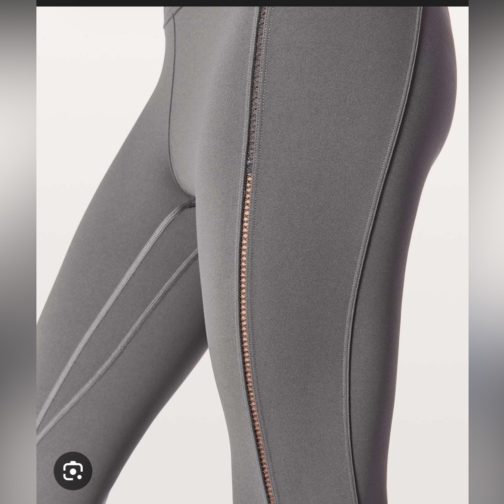 Lululemon Create your Calm 7/8 tight high rise leggings dark gray shadow 8 - Picture 3 of 6